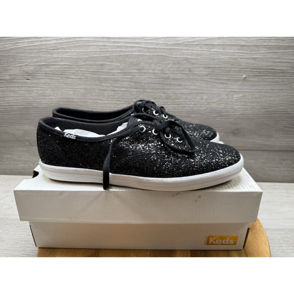 Keds Champion Glitter Celebration Sneakers, Black, Women's 7